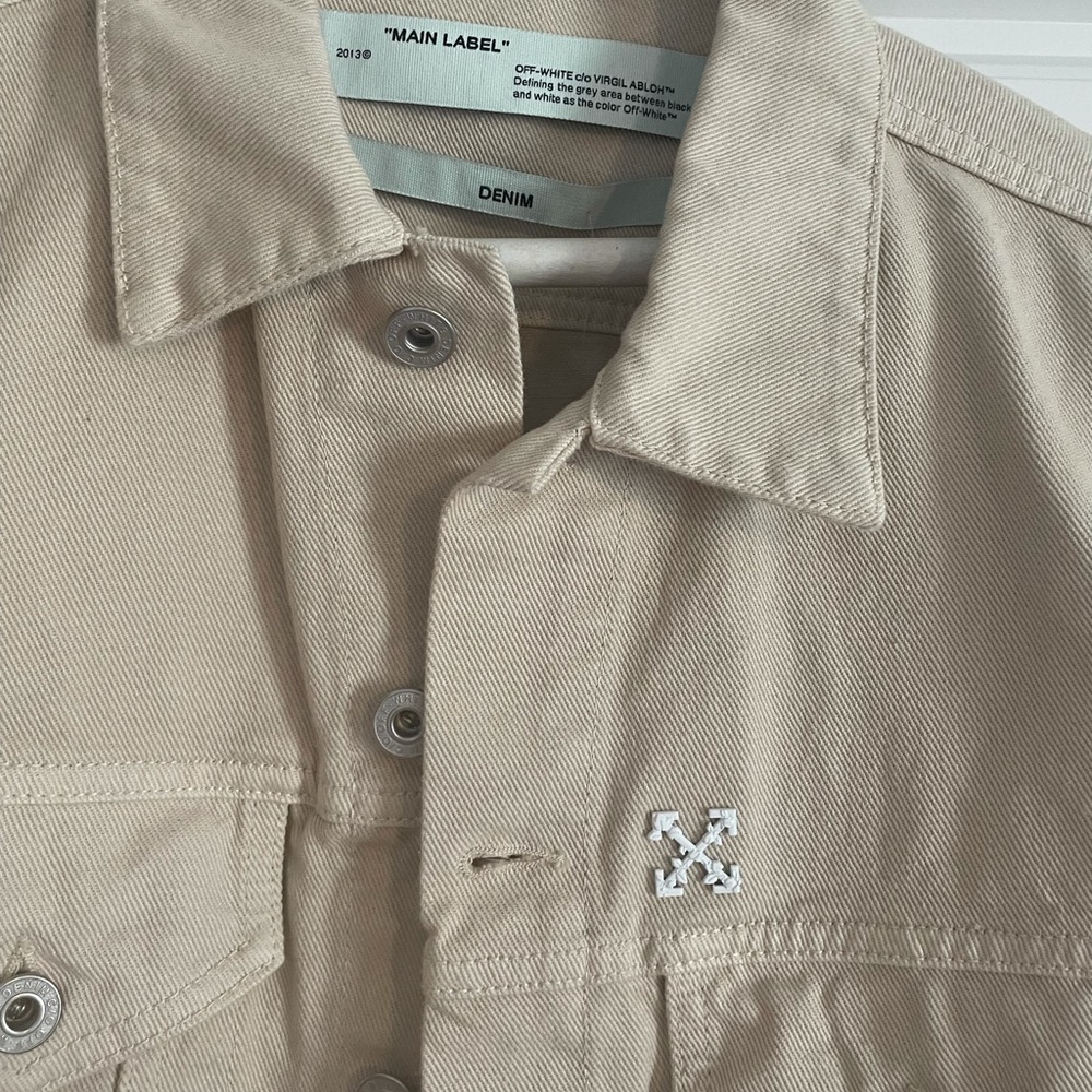 NEW WITH TAGS AUTHENTIC “OFF-WHITE” DENIM JACKET